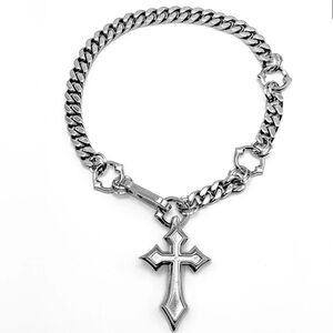 Silver Cross Pendant Necklace